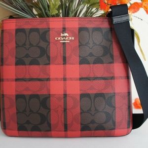 Coach Plaid Crossbody Purse